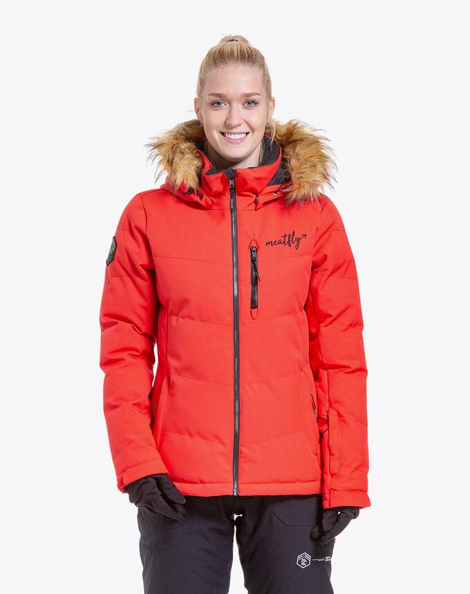 Dámska SNB & SKI bunda Meatfly Bonie, Ferrari Red