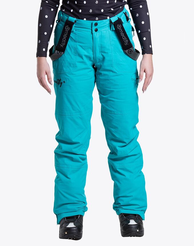 Dámske SNB & SKI nohavice Meatfly Foxy, Turquoise