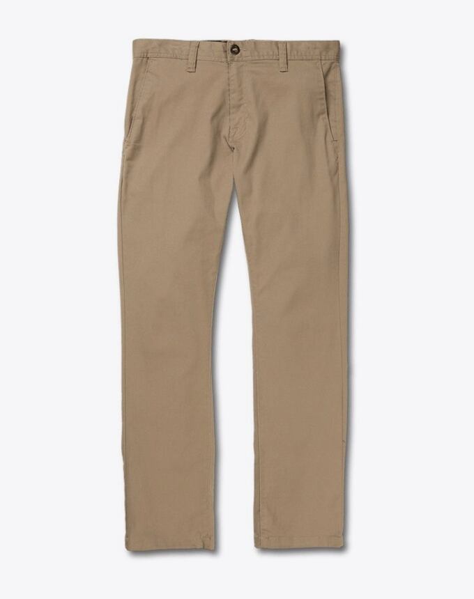 Pánske nohavice Volcom Frickin Modern Stret, Kaki