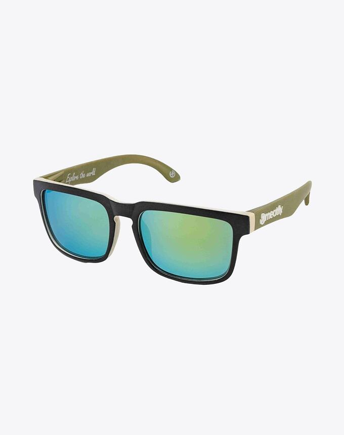 Slnečné okuliare Meatfly Memphis, Deep Olive/Sand