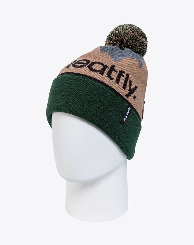 Čiapka Meatfly Robb, Wood / Bottle Green