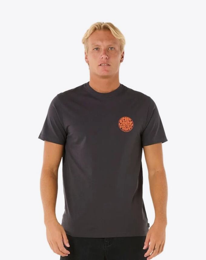 Pánske tričko Rip Curl Wettie Icon, Washed Black