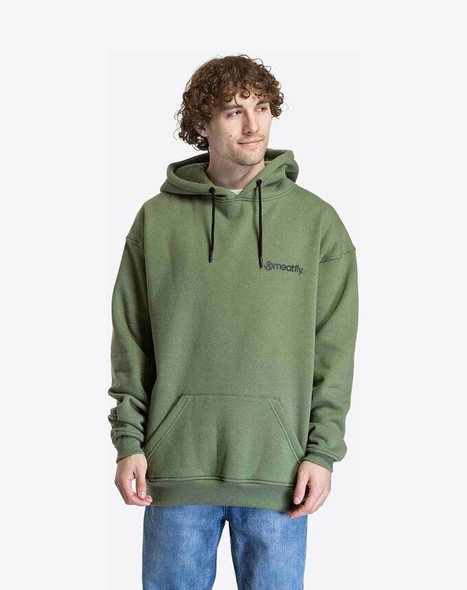 Unisex mikina Meatfly Fry, Olive