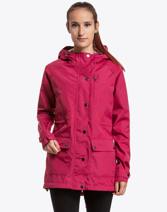 Dámska street bunda Meatfly Xita Windbreaker, A - Red Rose