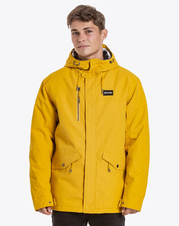 Pánska zimná bunda Meatfly Nils Parka, Curry Lemon