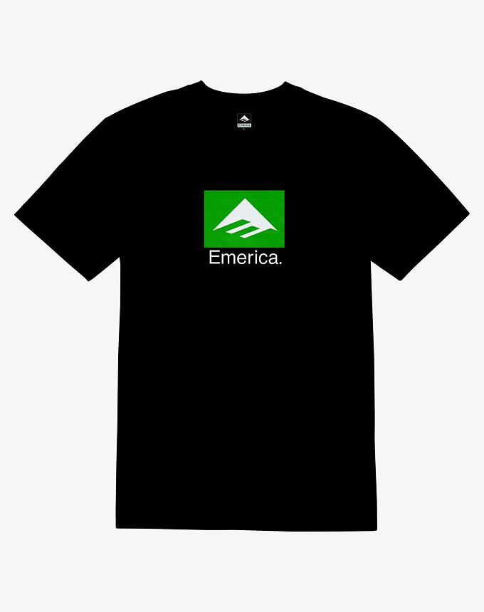 Pánske tričko Emerica Classic Combo Tee, Black