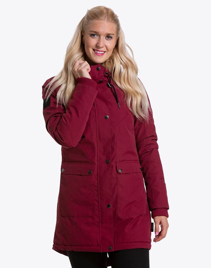 Dámska zimná bunda Meatfly Amber Parka, Wine