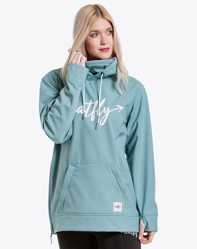 Dámska softshell bunda Meatfly Alita, Mint