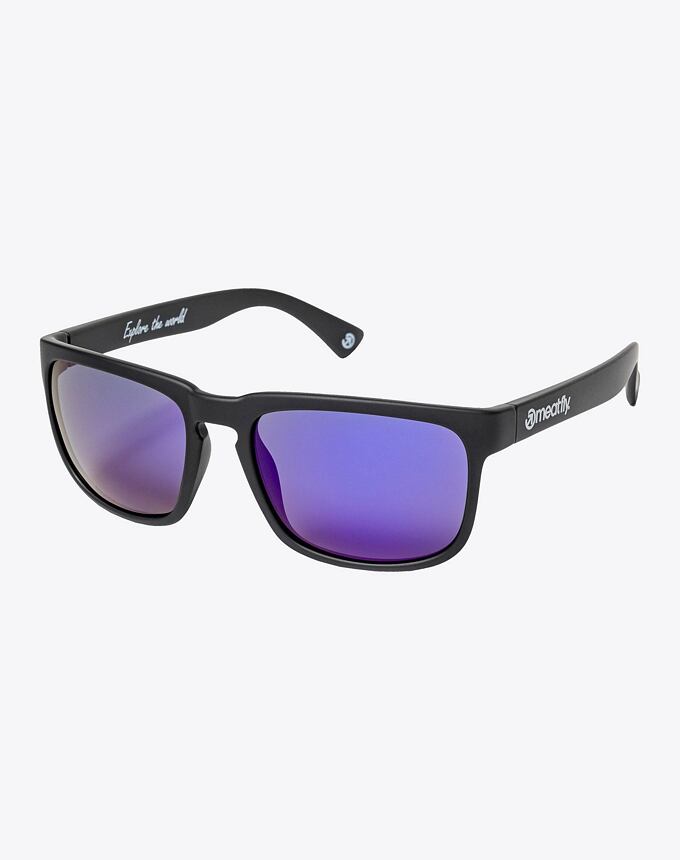 Slnečné okuliare Meatfly Gammy, Black Matt/Purple