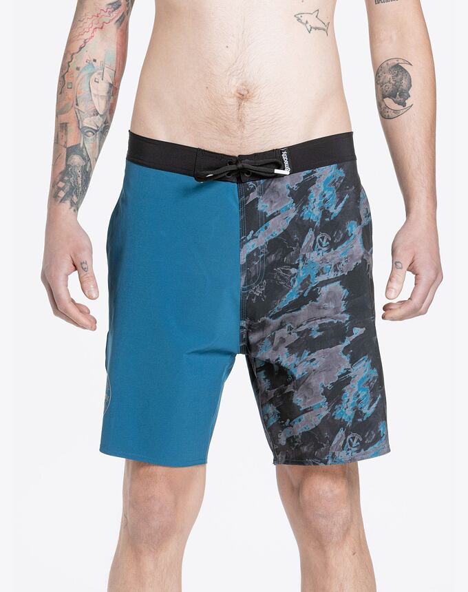 Pánske plavky Meatfly Ernie Boardshorts 19", Mossy Petrol