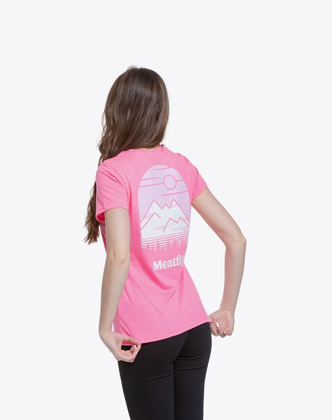 Dámske tričko Meatfly Cordie, Neon Pink
