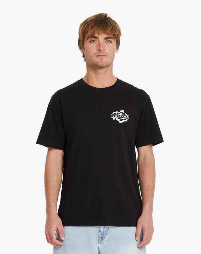 Pánske tričko Volcom Startlog Bsc, Black