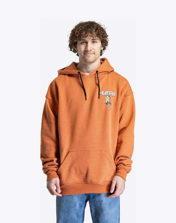 Unisex mikina Meatfly Fry, Sunbrun