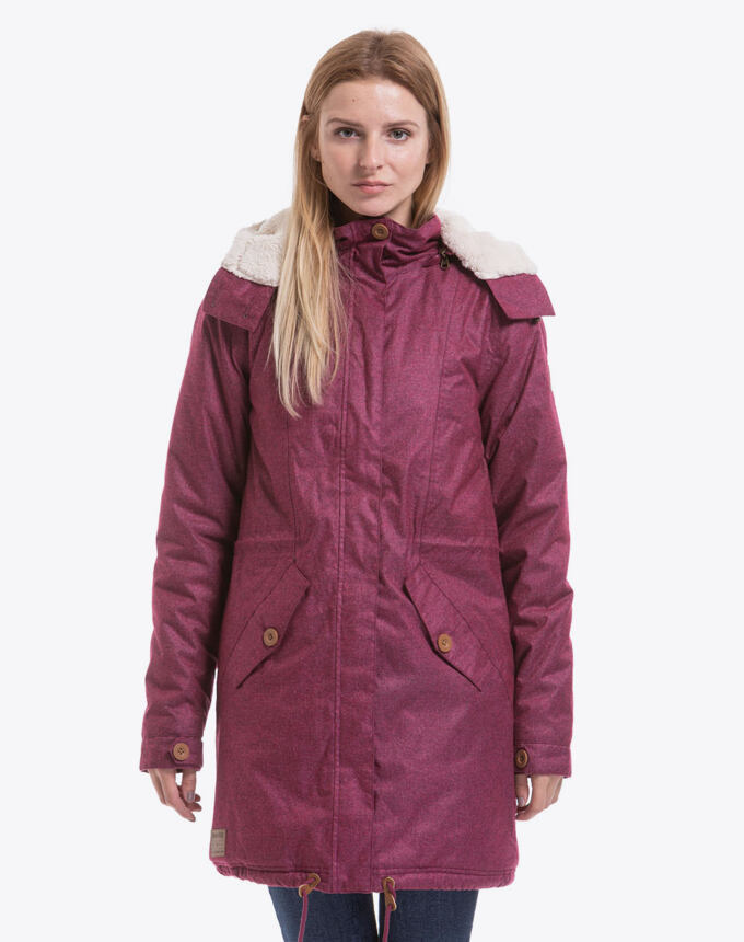 Meatfly Mia 2 Parka, B - Dark Purple Heather