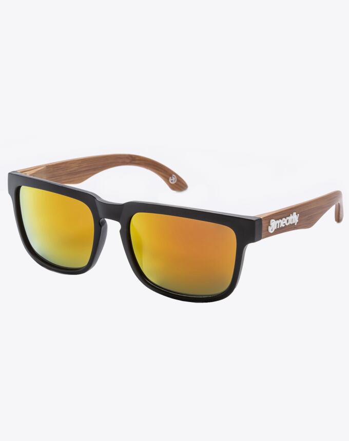 Slnečné okuliare Meatfly Memphis 2, Black, Wood