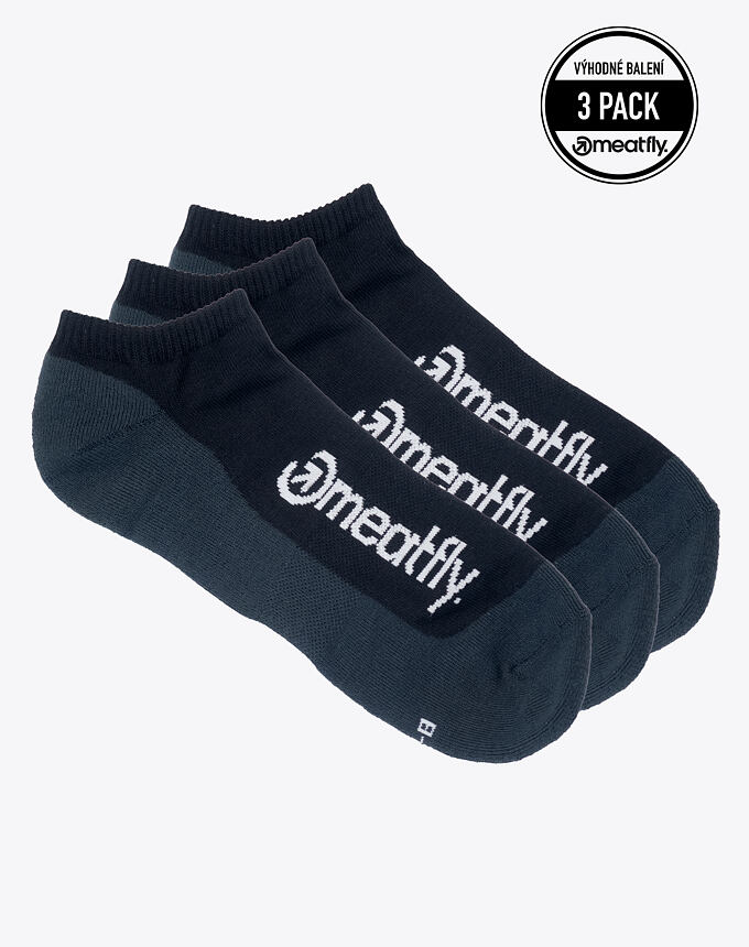 Ponožky Meatfly Boot Triple Pack, Black