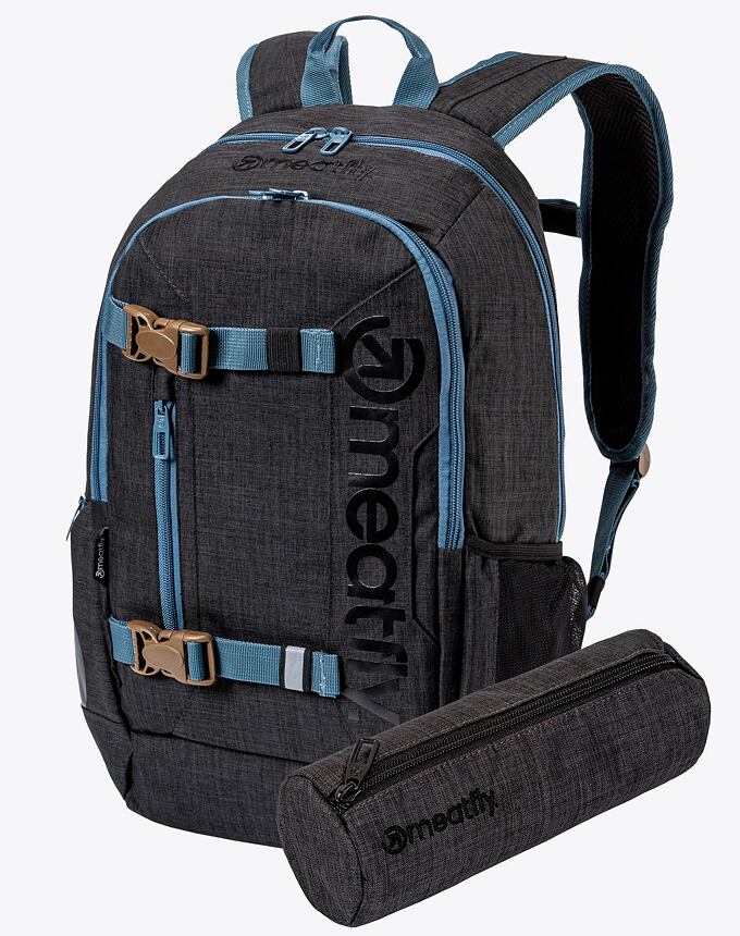 Batoh Meatfly Basejumper, Charcoal Heather, 22 L + Peračník ZADARMO