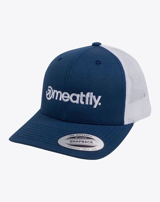 Pánska šiltovka Meatfly MF Logo Trucker, Navy/White