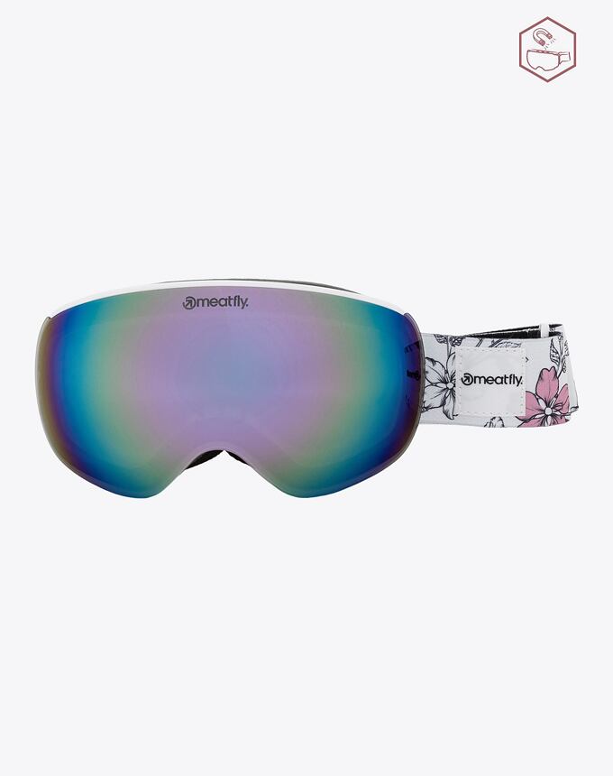 SNB & SKI okuliare Meatfly Ekko S, White Blossom
