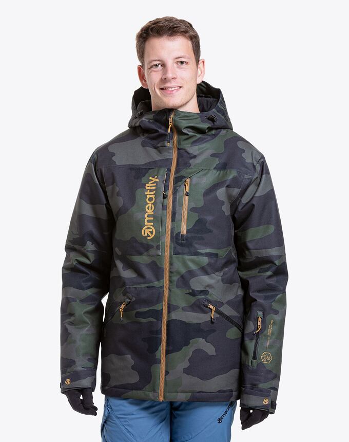 Pánska SNB & SKI bunda Meatfly Helios, Rampage Camo