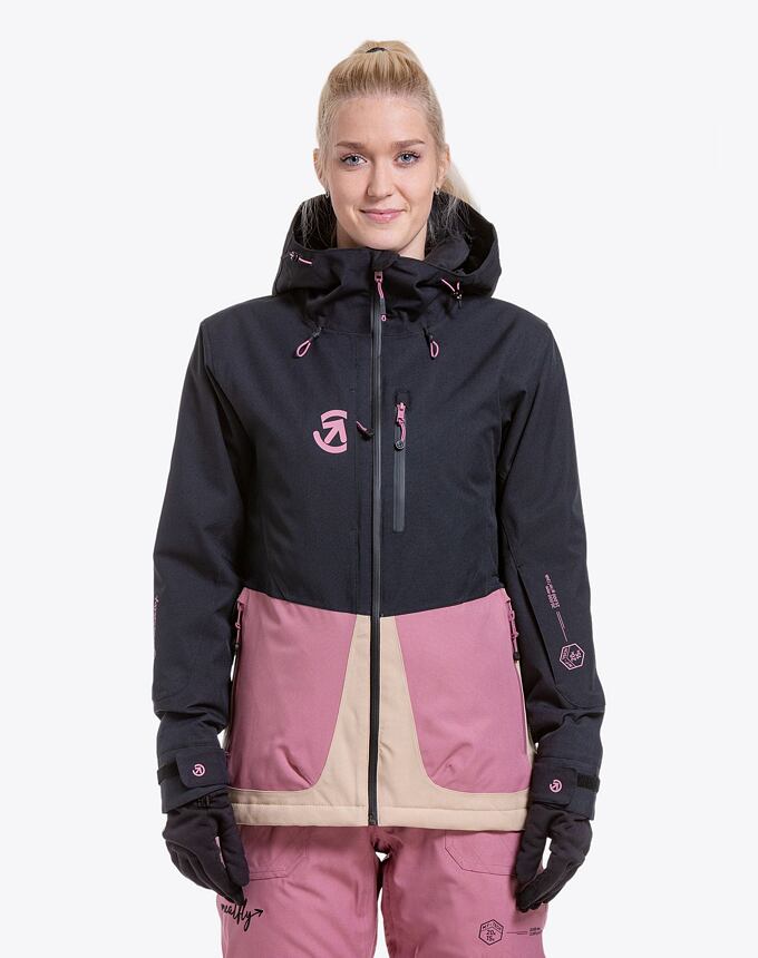 Dámska SNB & SKI bunda Meatfly Gaia, Black
