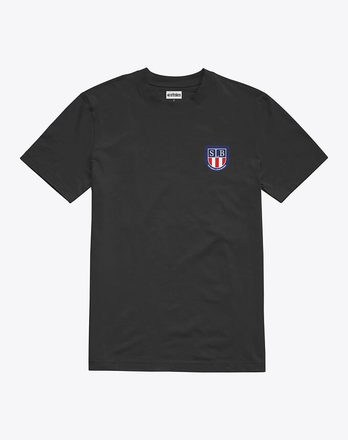 Pánske tričko Etnies Slb X Etnies Crest Tee, Black