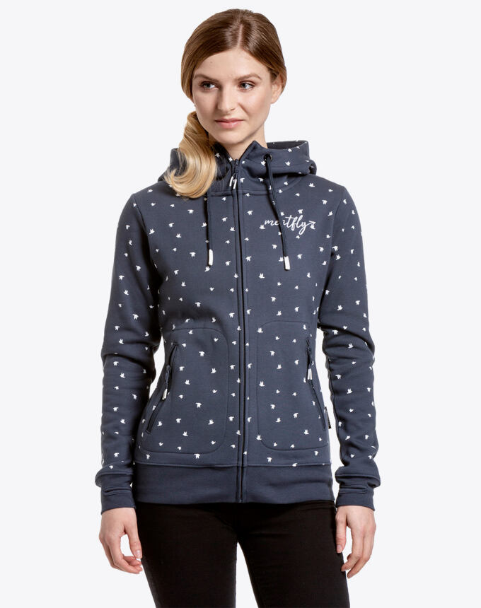 Dámska technická mikina Meatfly Omni 4, A - Birds Navy