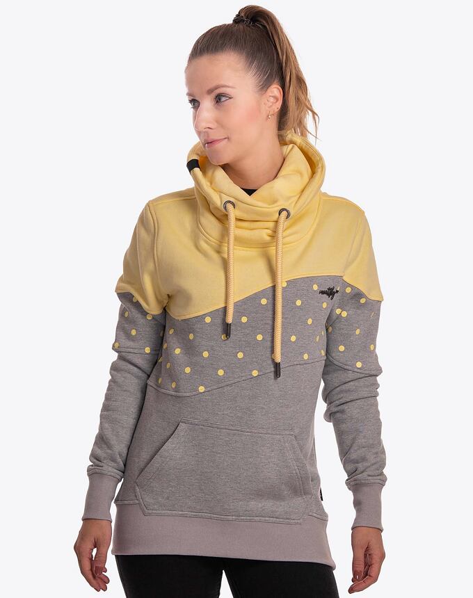 Dámska mikina Meatfly Anesa, Vanilla / Grey Heather