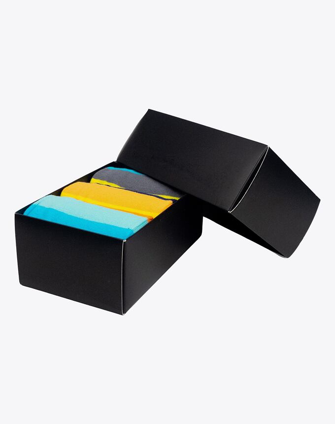 Ponožky Meatfly Lexy Gift Pack, Orange Stripes