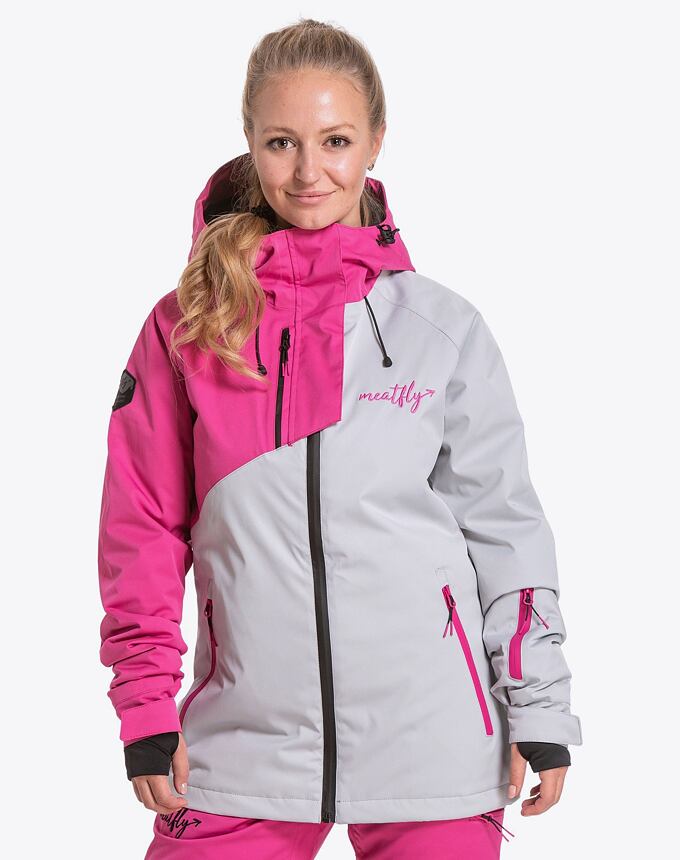 Dámska SNB & SKI bunda Meatfly Deborah Premium, Berry Pink