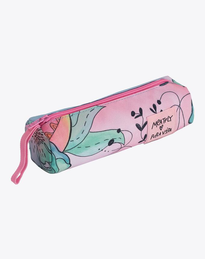 Puzdro Meatfly X Pura Vida Basic Case, Mint Flowers