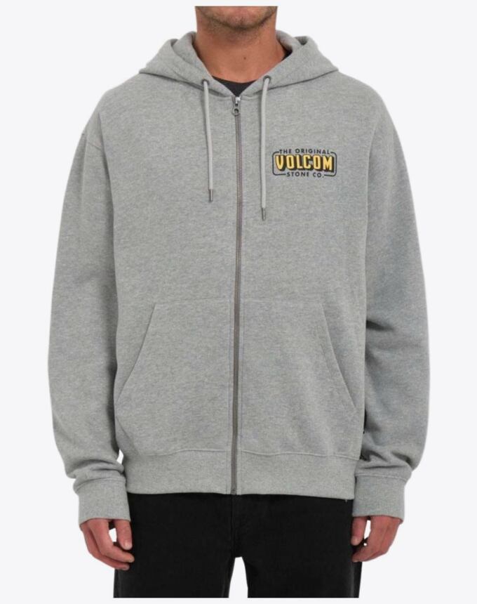 Pánska mikina Volcom Watanite Zip Fleece, Heather Grey