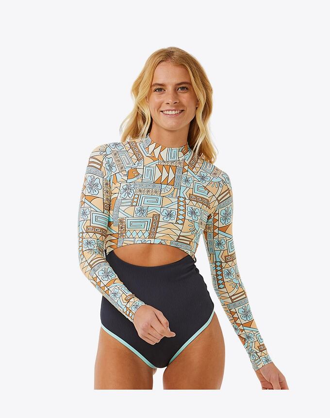 Dámske plavky Rip Curl Block Party Ls Good, Blue