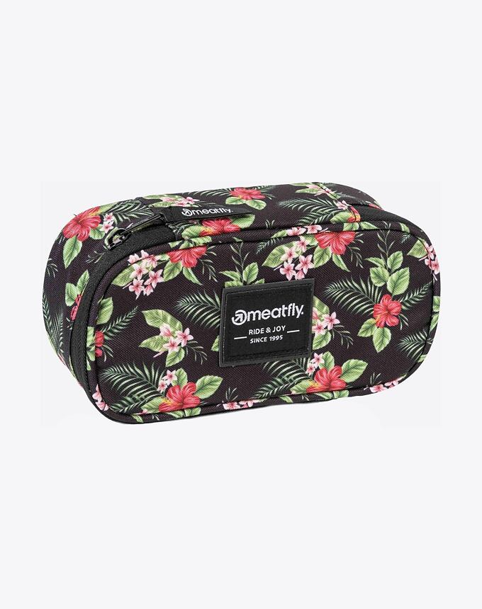 Púzdro Meatfly Pencil Case, Tropical Black