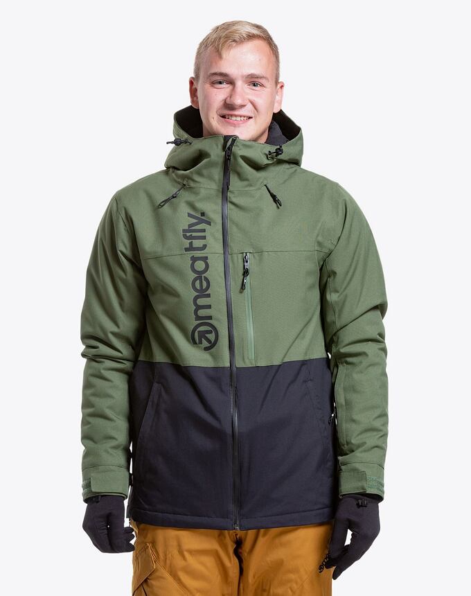 Pánska SNB & SKI bunda Meatfly Manifold, Bronze Green/Black