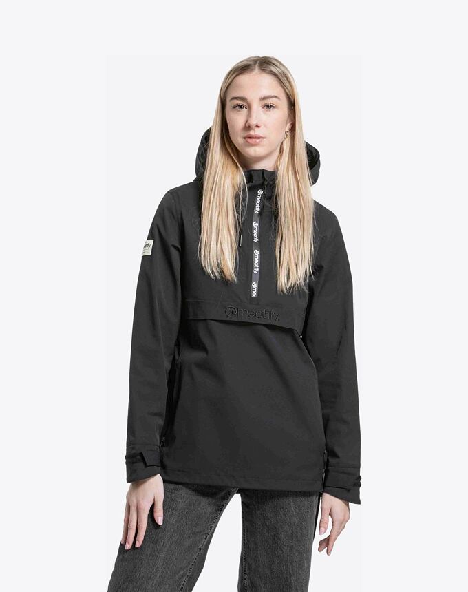 Dámska street bunda Meatfly Kalle, Black/Black Logo