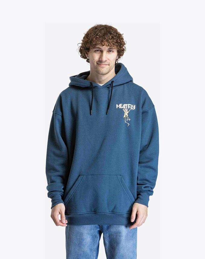 Unisex mikina Meatfly Fry, Dark Blue
