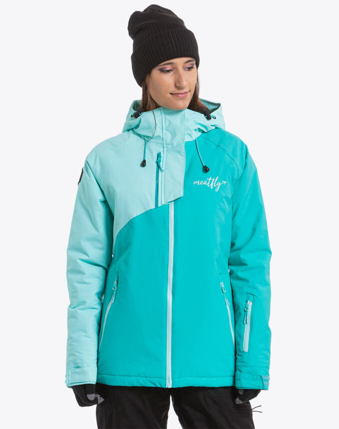 Bunda na snowboard Meatfly Deborah, B - Mentol, Lake Green