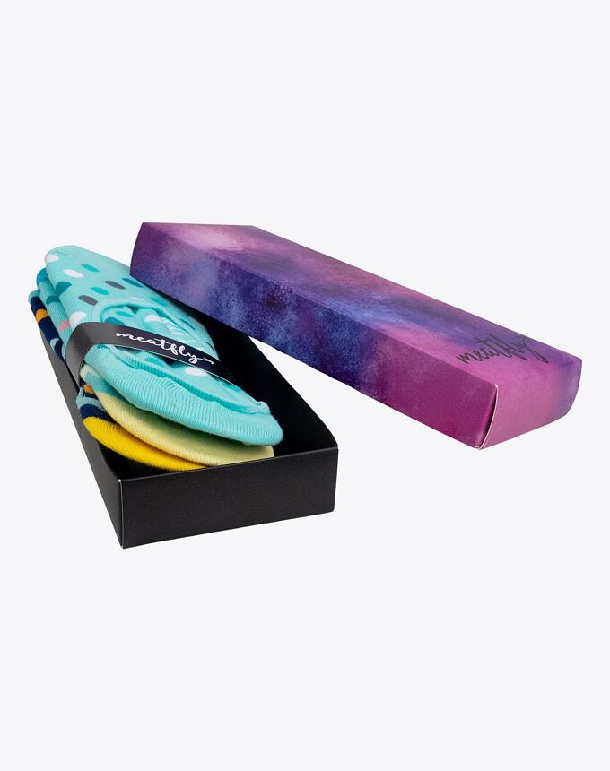 Ponožky Meatfly Low Sock Gift Pack, Ocean Blue
