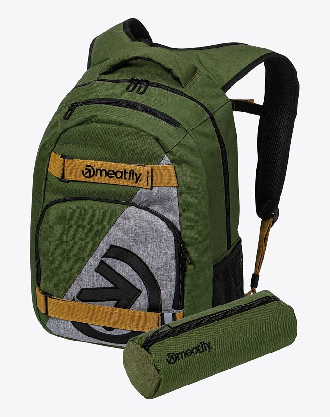 Batoh Meatfly Exile, Olive / Grey, 24 L + PERAČNÍK ZADARMO