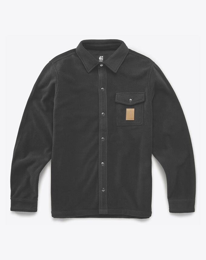 Pánska košeľa Etnies Woodsman Fleece, Black