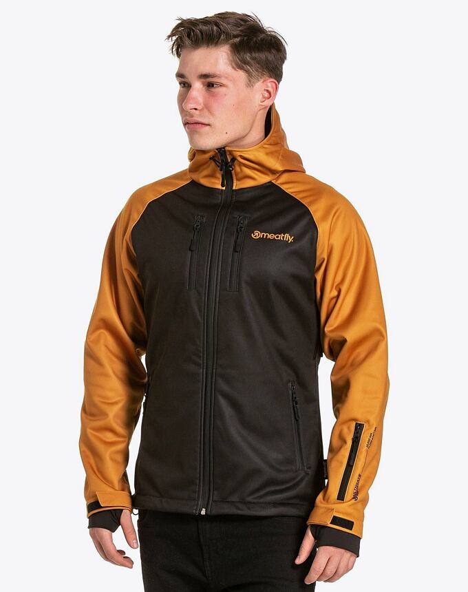 Pánska softshell bunda Meatfly Rasmussen, Brown