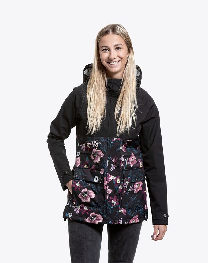 Dámska street bunda Meatfly Xita, Hibiscus Black