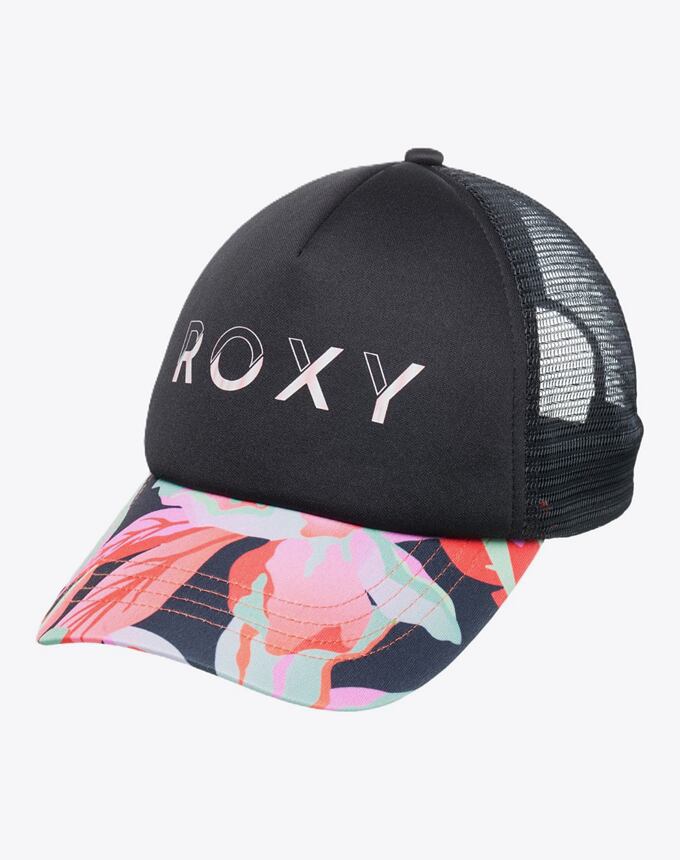 Detská šiltovka Roxy Honey Coconut, Anthracite The Moves Floral