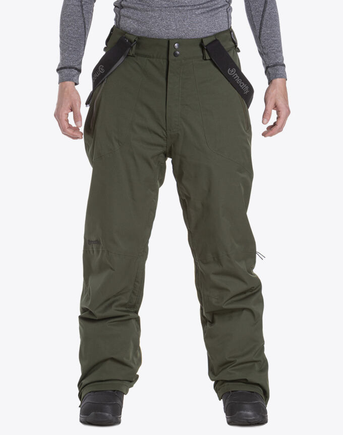 Snowboardové nohavice Meatfly Gnar 4, G - Green Stripe