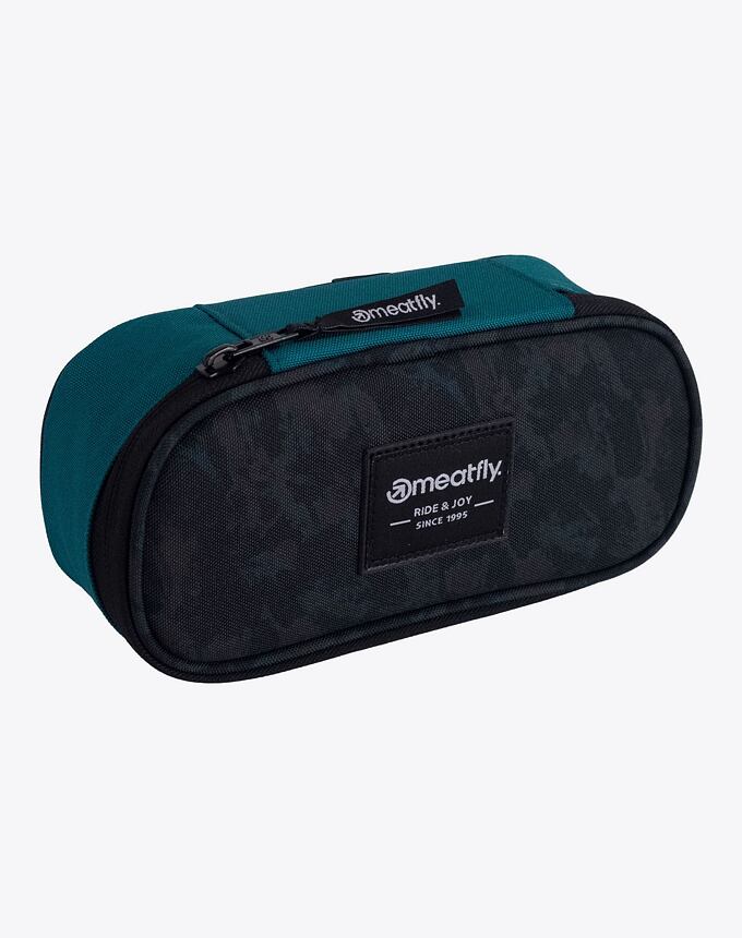 Púzdro Meatfly Pencil Case, Petrol Mossy/Dark Jade