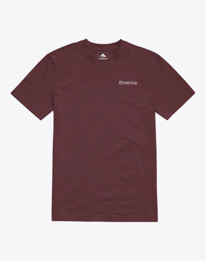 Pánske tričko Emerica Lockup, Burgundy