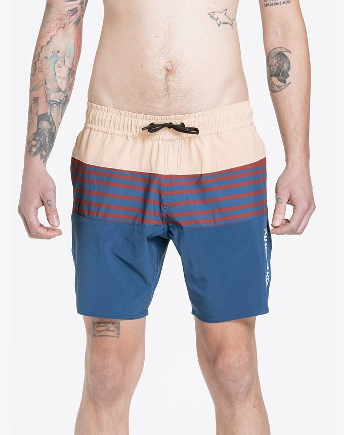 Pánske plavky Meatfly Keith Boardshorts 17", Navy / Latte