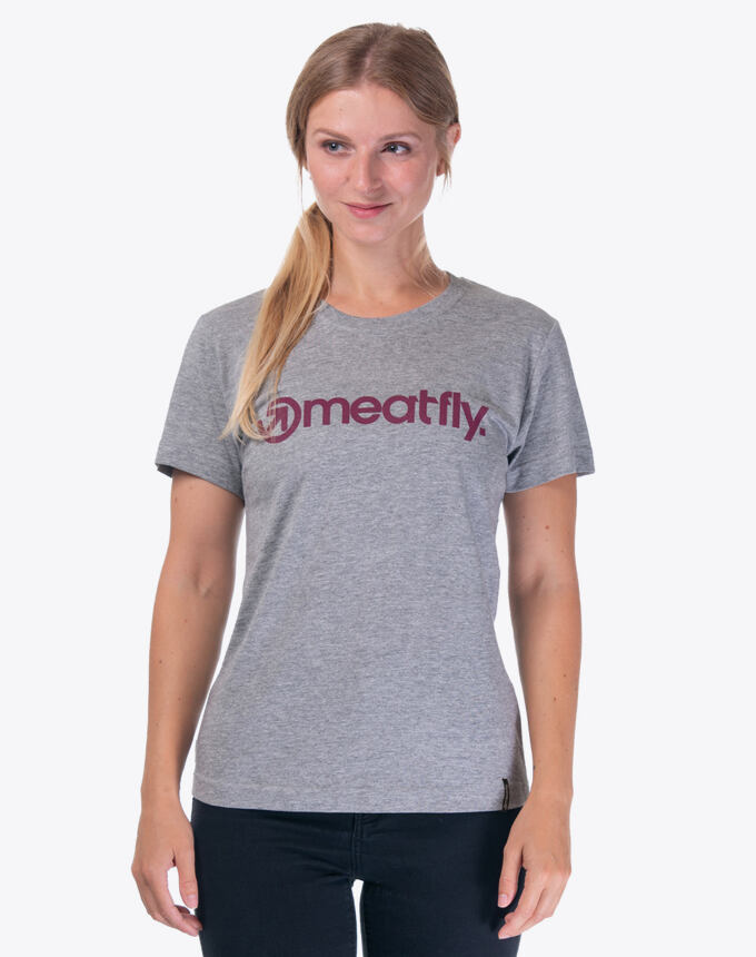 Dámske tričko Meatfly Adena, D - Grey Heather