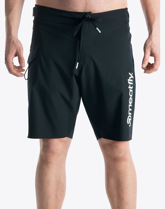 Pánske plavky Meatfly Mitch Boardshorts 21, Black